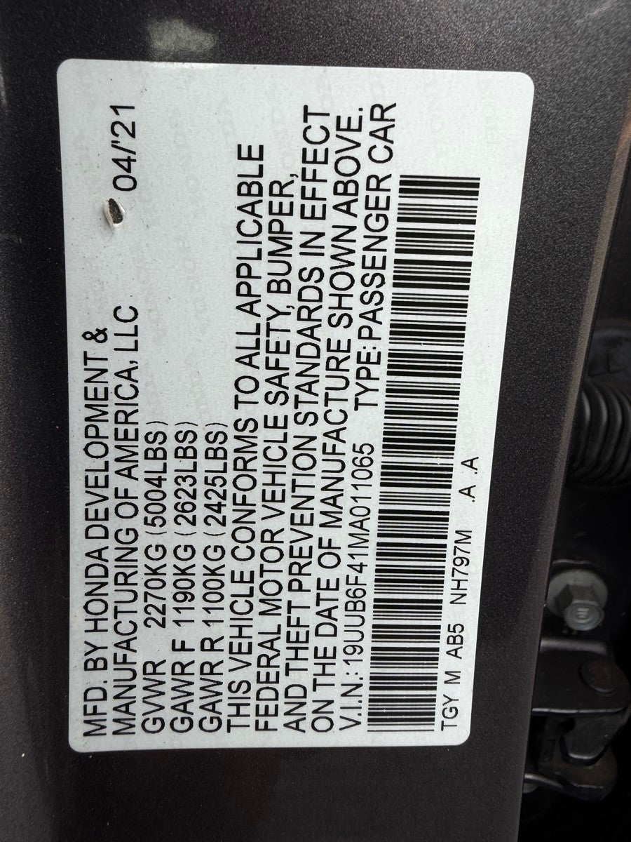 2021 Acura TLX Technology Package SH-AWD