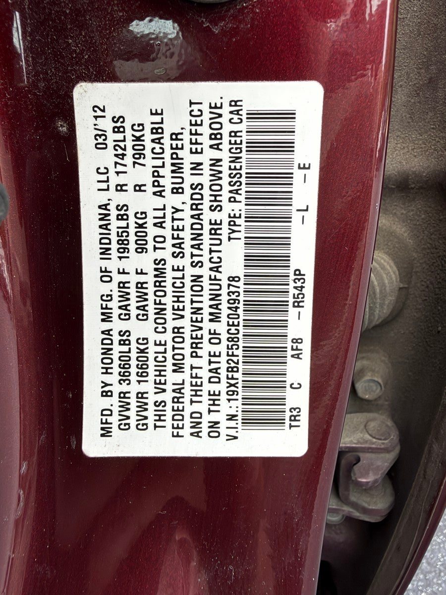 2012 Honda Civic LX