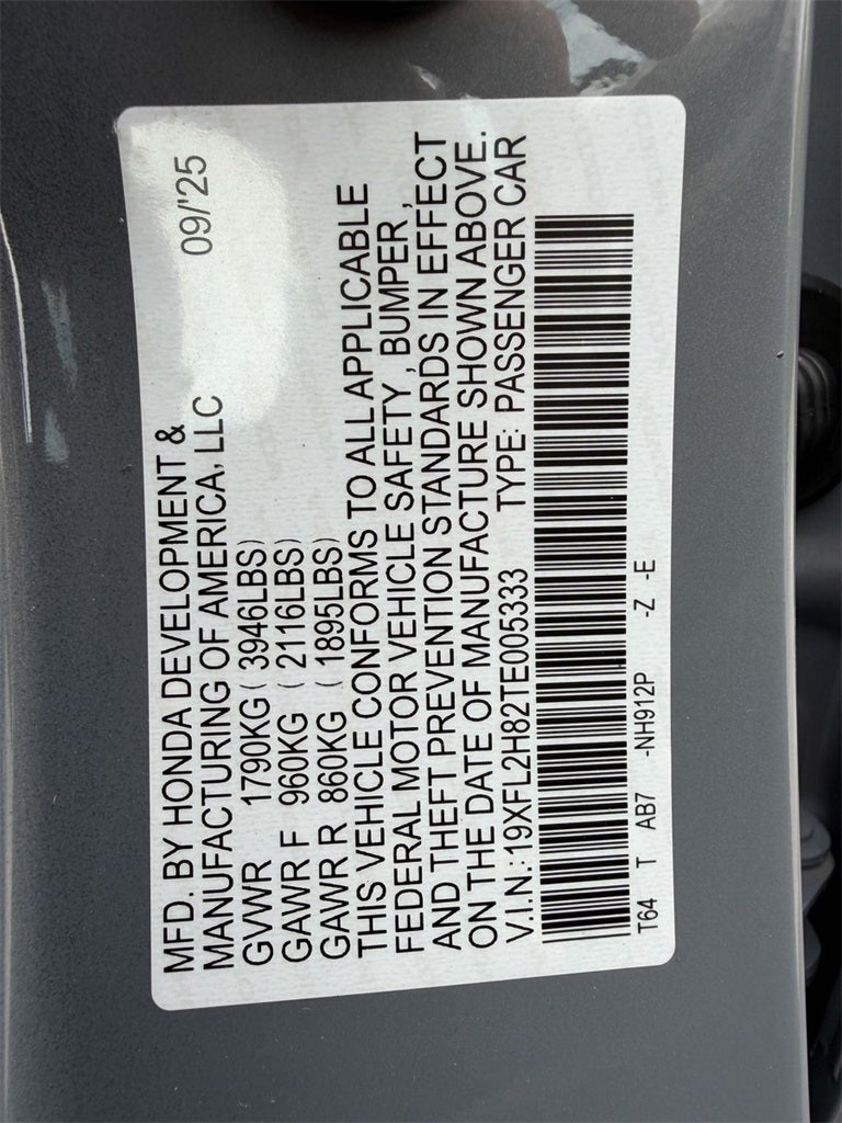 2026 Honda Civic Sport