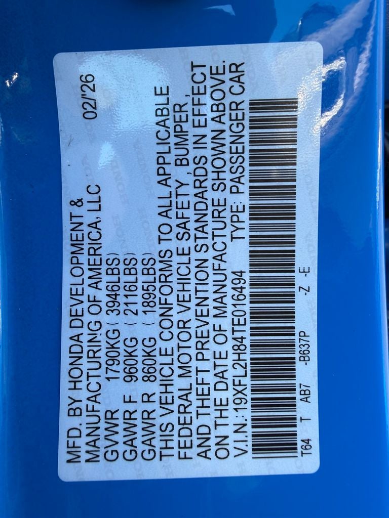 2026 Honda Civic Sport