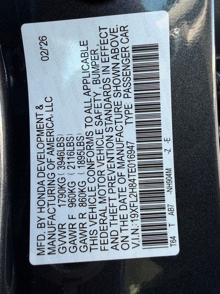 2026 Honda Civic Sport