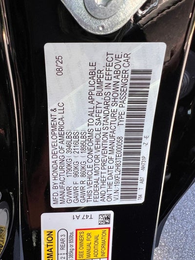 2026 Honda Civic Sport