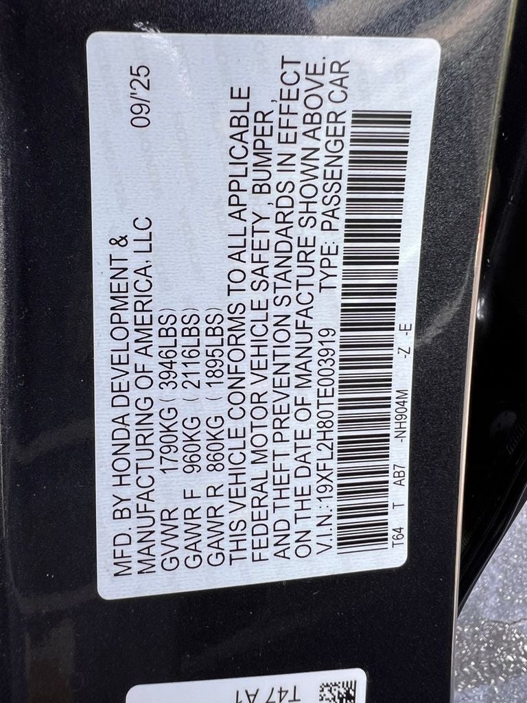 2026 Honda Civic Sport