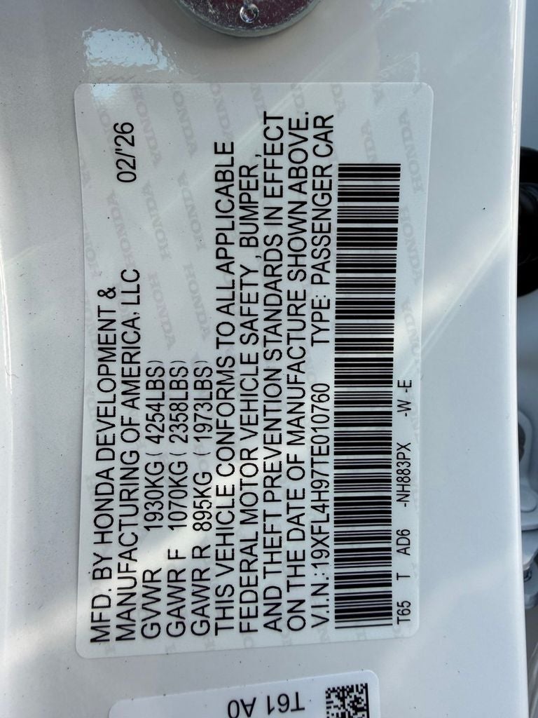 2026 Honda Civic Hybrid Sport Touring