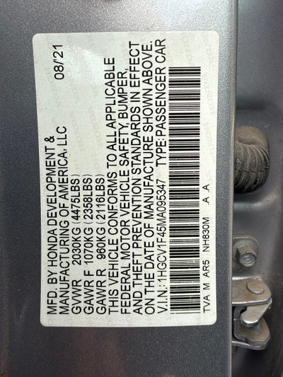 2021 Honda Accord Sport Special Edition