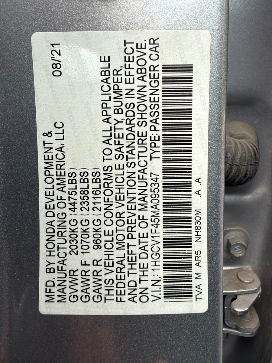 2021 Honda Accord Sport Special Edition