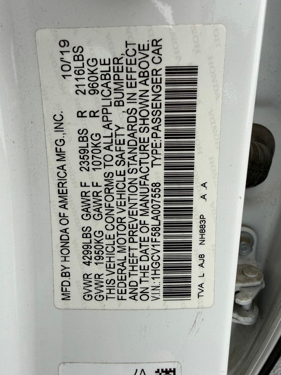 2020 Honda Accord EX-L