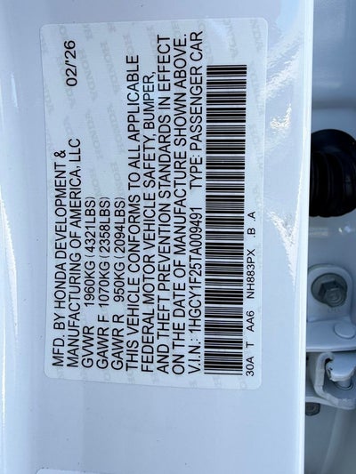 2026 Honda Accord LX