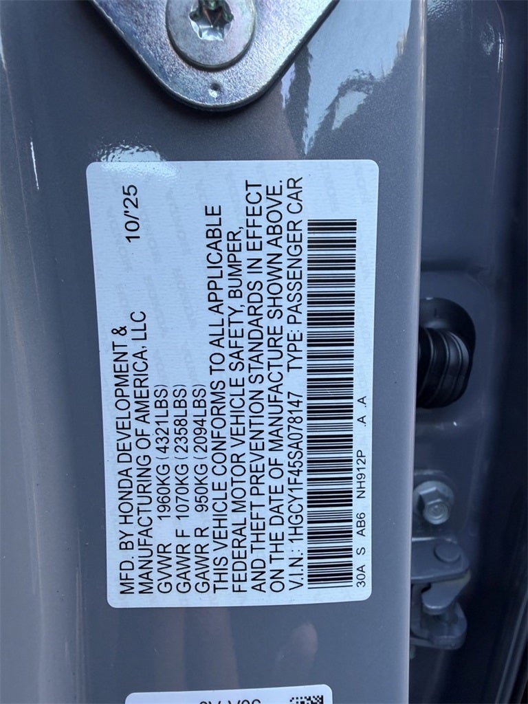 2025 Honda Accord SE