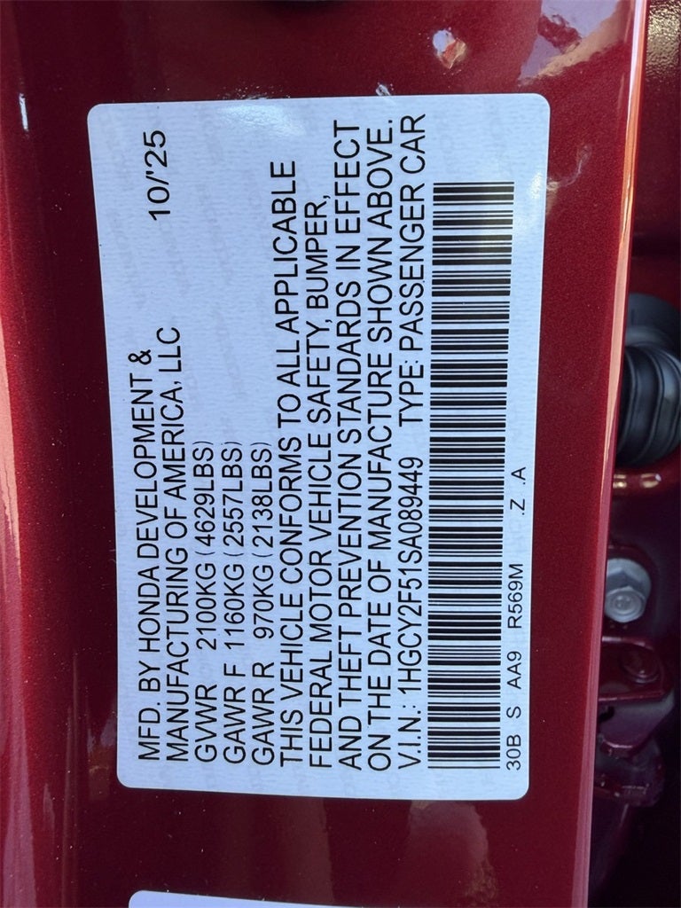 2025 Honda Accord Hybrid Sport