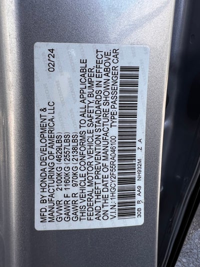 2024 Honda Accord Hybrid Sport