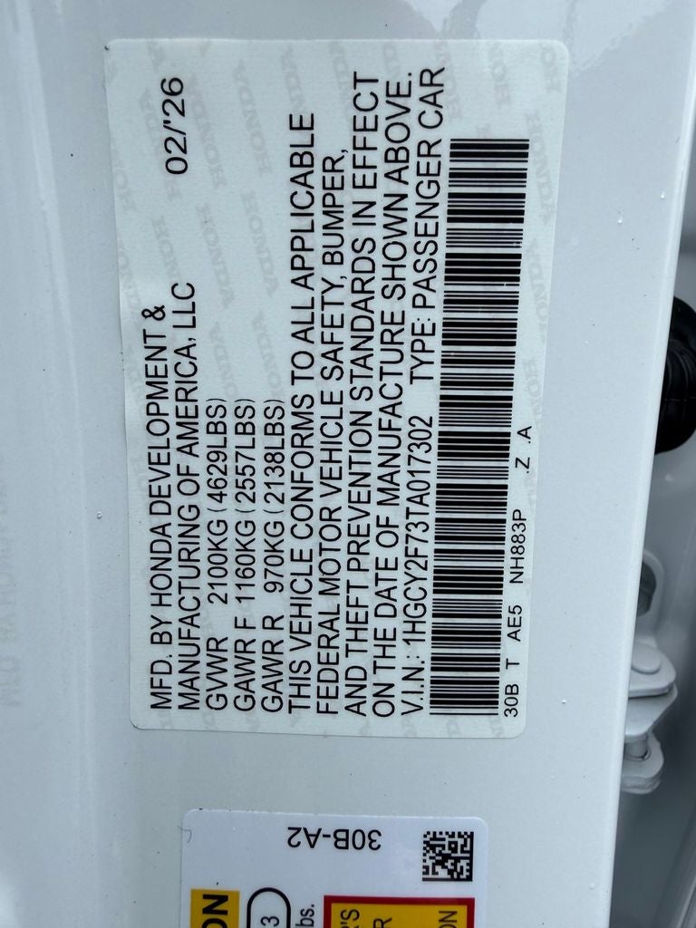 2026 Honda Accord Hybrid Sport