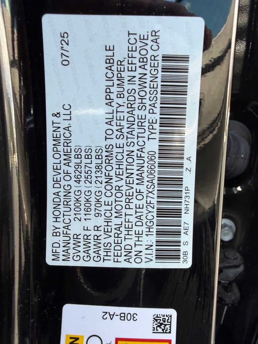 2025 Honda Accord Hybrid Sport-L