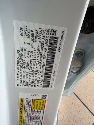2026 Honda Civic Si Base