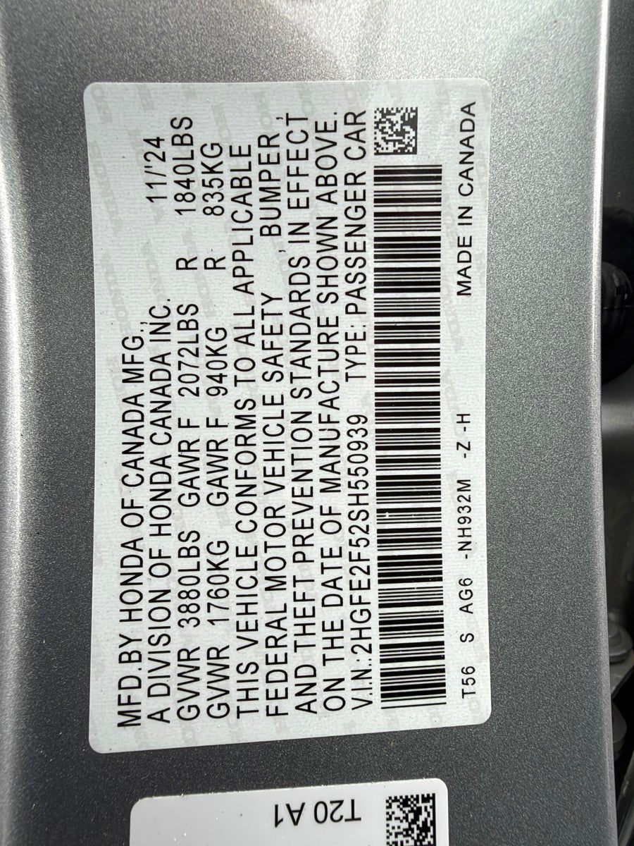 2025 Honda Civic Sport