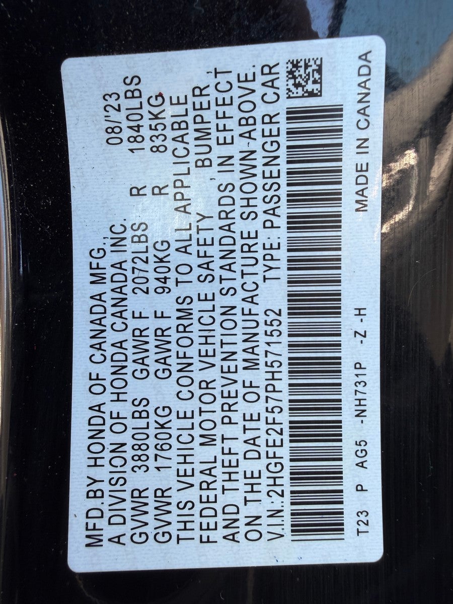 2023 Honda Civic Sport