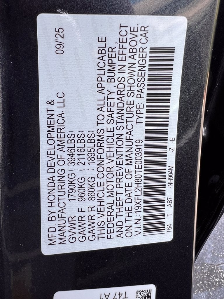 2026 Honda Civic Sport