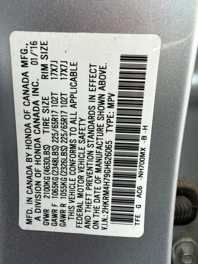 2016 Honda CR-V EX-L