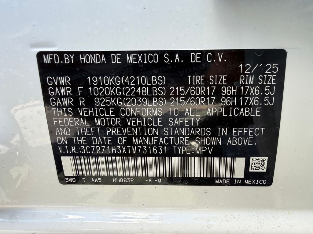 2026 Honda HR-V LX