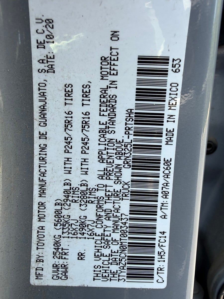 2021 Toyota Tacoma SR5 V6