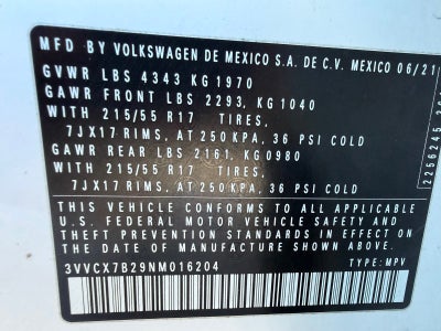 2022 Volkswagen Taos 1.5T S