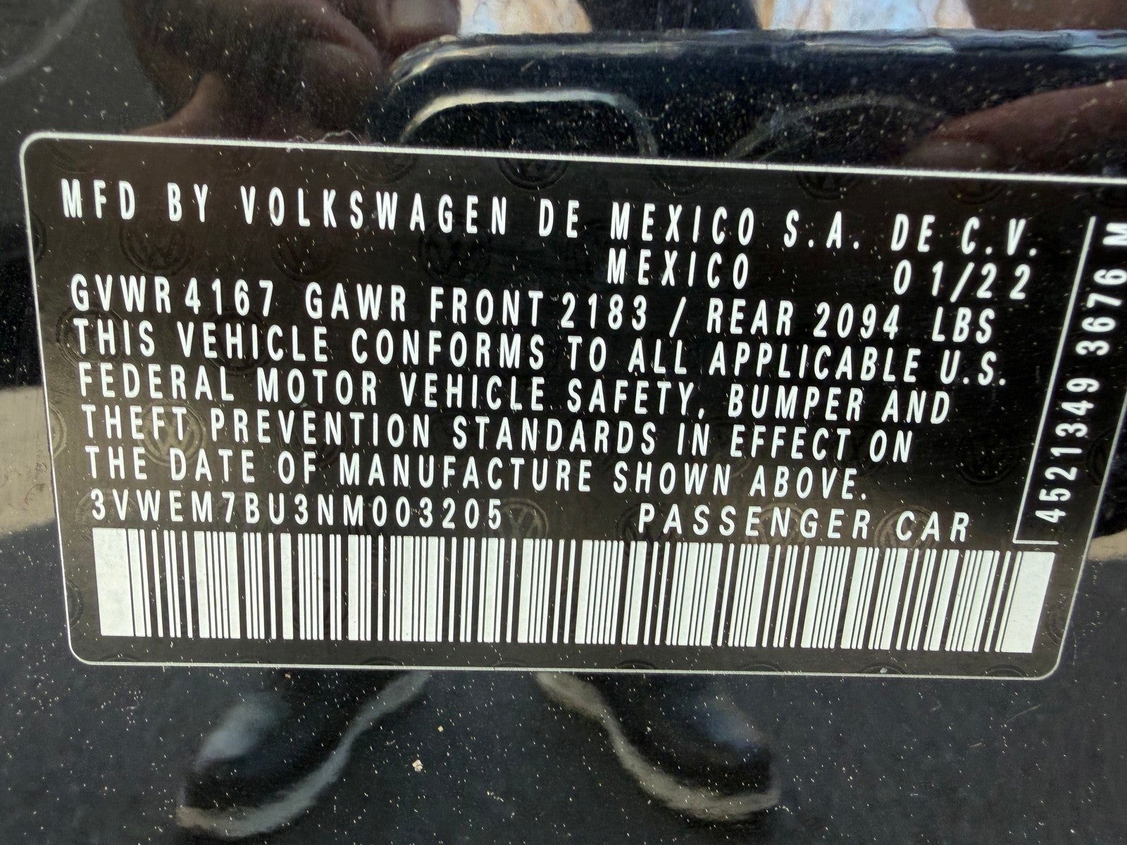 2022 Volkswagen Jetta 1.5T SE