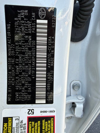 2023 Toyota Camry Hybrid XLE