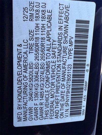 2026 Honda Passport RTL