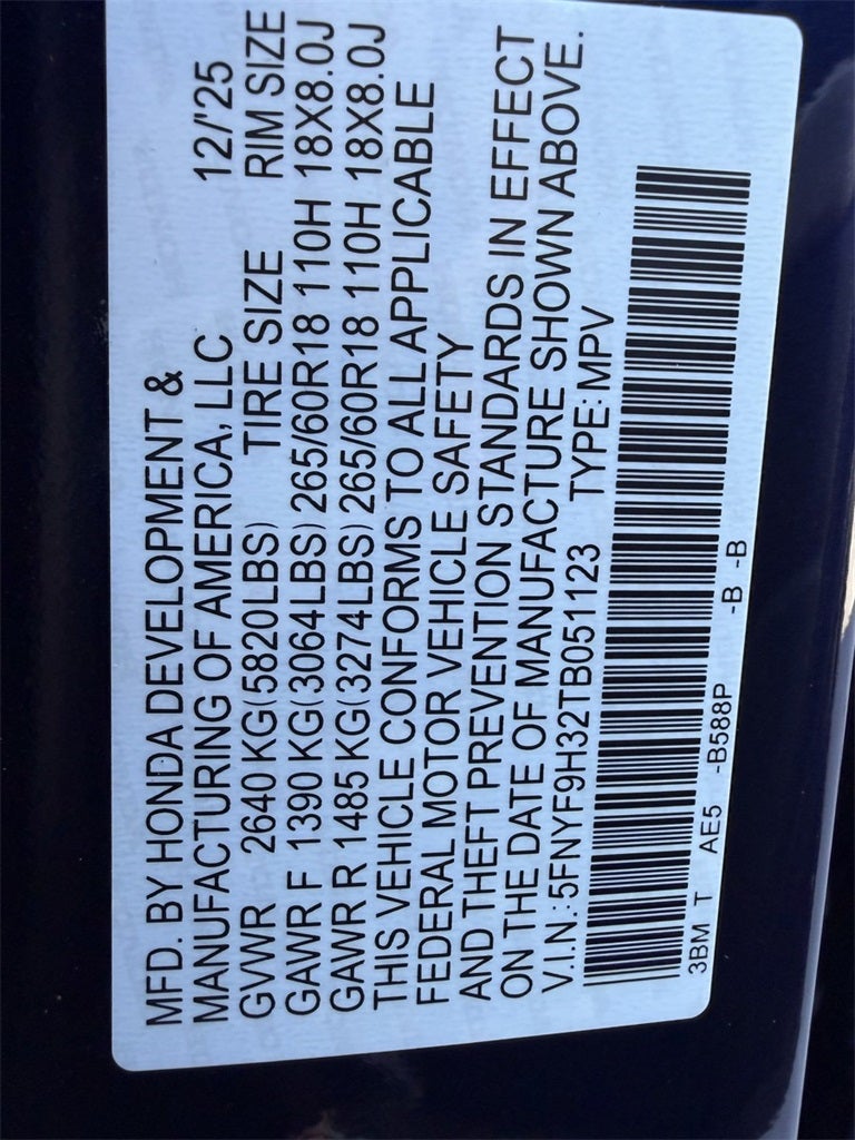 2026 Honda Passport RTL