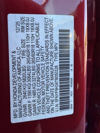 2026 Honda Passport RTL