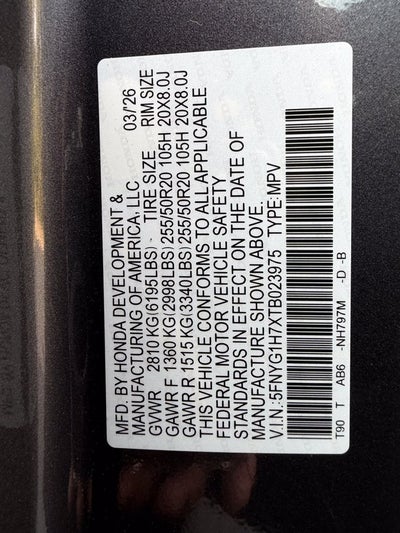 2026 Honda Pilot Touring
