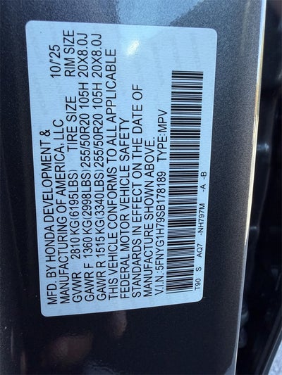 2025 Honda Pilot Touring+