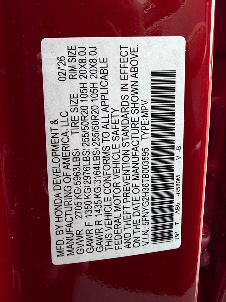 2026 Honda Pilot Sport