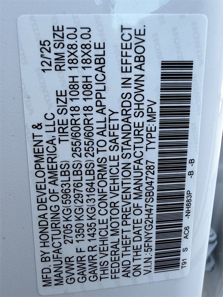 2025 Honda Pilot EX-L