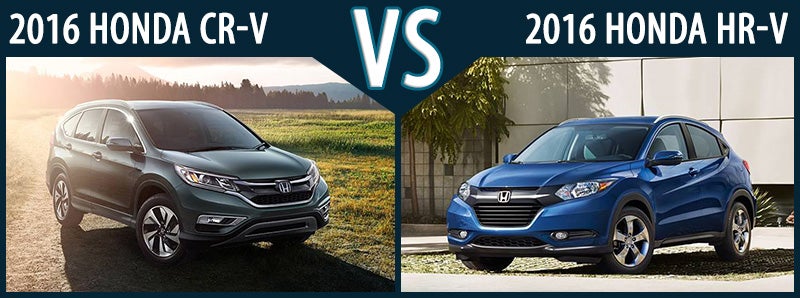 New Honda CR-V vs New Honda HR-V