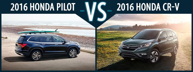 2016 Honda Pilot vs. 2016 Honda CR-V in Asheboro NC