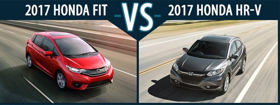 New Honda Fit vs. New Honda HR-V